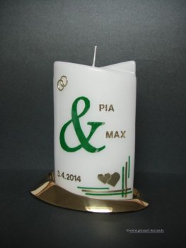 Hochzeitskerze 2-Flügel-Ellipse